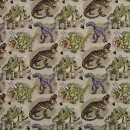 BW-Webware Tim, Dinos, schlamm, 695762, 130g/m²