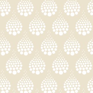 Popelin Creme, BW-Webware, Tropfen beige, 7004, 130g/m²