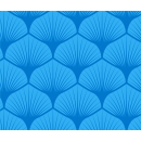 Popelin Leaf, BW-Webware, blau, 7011, 115g/m²