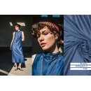 Fibre Mood, Woven tencel/ny jacquard crinckle blau,...