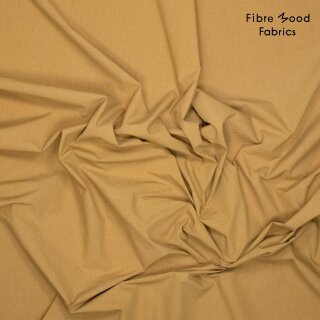 Fibre Mood, Webware Baumwolle Poplin stone washed, ocker, FM791024 318, 145g/m²