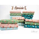Alpenliebe by Mrs Mint design, Jersey, Steinböcke rosa Batik, 347420, 210g/m²