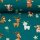 Alpenliebe by Mrs Mint design, Jersey, Almtiere petrol, 346747, 210g/m²
