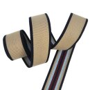 Gurtband, 4cm Heritage Row, marine/beige