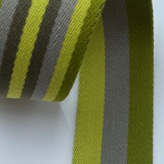 Gurtband, 4cm, Irish, grün/grau