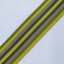 Gurtband, 4cm, Irish, grün/grau