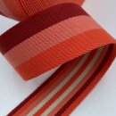 Gurtband, 4cm, Spicy, orange/rot