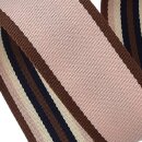 Gurtband, 4cm, Rosa Estate, rosa/marine/braun