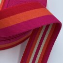 Gurtband, 4cm, Sunshine, rot/orange/magenta