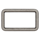 Vierkant Taschenring, 40mm, altsilber, 05005110400833