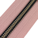 Reißverschluss Meterware mit 6,5 mm Silber metallic...