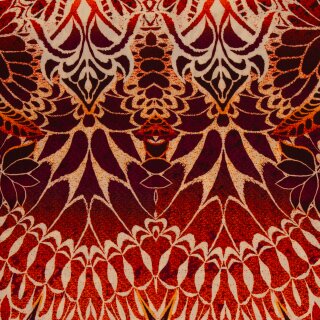 Iris, Viskosewebware Terracotta/beige, 996424, 150g/m²