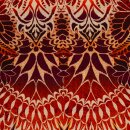 Iris, Viskosewebware Terracotta/beige, 996424, 150g/m²