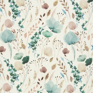 beschichtete Baumwolle mit Blumenmuster, Alsfeld, 127010, 210g/m²
