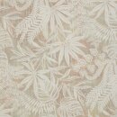 beschichtete Baumwolle mit Blätter Muster, beige,...