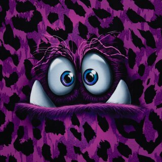 Monsta by Thorsten Berger, lila, Panel, Sweat ungerauht, 116933, 245g/m²