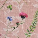 Canvas Wilma, Blumenwiese altrosa, 130433, 200g/m²