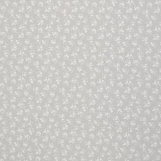 BW-Webware Floral Romance, kleine Blumen, grau/weiß, 596182, 130g/m²