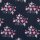BW-Webware Floral Romance, kleine Blumen blau/rosa, 599597, 130g/m²