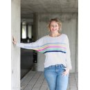 Simply Stripes by Lillesol und Pelle, weiß, Panel, Sweat ungerauht, 819011, 295g/m2