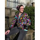 Flowerpop by Hip Som Hap, Jersey, Blumen schwarz, 807299, 210g/m²