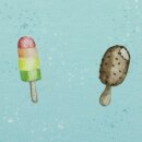 Beach - Jersey by Christiane Zielinski, Eis, türkis,...