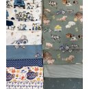 Stoffreste Paket, Jersey, viel Swafing, Lizenzen, Panele,...