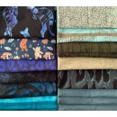 Stoffreste Paket, Sweat, Alpenfleece, Strick gemustert,...