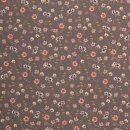 Rippjersey Frieda by Christiane Zieklinski, Blumen braun,...