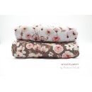 Waffeljersey Winterflowers by Christiane Zieklinski, Blumen braun, 861676, 280g/m²