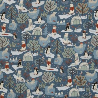 Polar Playtime by Bienvenido Colorido, Sweat ungerauht blau, 865258, 245g/m²