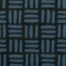 Modalsweat Wabi Grid by Bienvenido Colorido,blau/petrol, 785790, 260g/m²