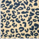 Leopard jacquard weave teddy, blau, 41606694 360g/m²