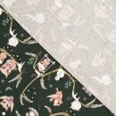 Baumwolljersey mit winterlichen Eulen, Digitaldruck,...
