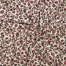 Woven co Ilja canvas leo, pink/beige, 41013511, 250g/m²