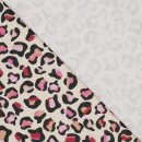 Woven co Ilja canvas leo, pink/beige, 41013511, 250g/m²