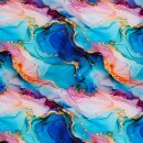 Flowing Bloom by Sarah Marian, Liquid blau/beere/aqua,...