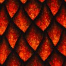Davos, gerauhter Sweat, Drachenschuppen orangerot, 947425, 260g/m²