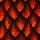 Davos, gerauhter Sweat, Drachenschuppen orangerot, 947425, 260g/m²