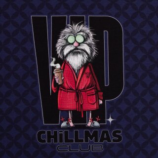 Chillmas Club by Thorsten Berger, Panel,  Weihnachtsmann, Sweat gerauht, 174596, ca. 260g/m²