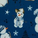 Winterwonderland by Sabine Marschall, Schnemann, blau,...