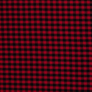 Maverick, angerauhter Flanell mit Karo-Muster, rot/schwarz, 124637, 145g/m²