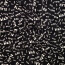 gerauhter Sweat "Blah blah" schwarz, 450073,...