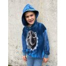On the Rocks by Thorsten Berger, Panel Mammut blau, Sweat gerauht, 607744, ca. 295g/m²
