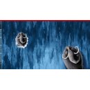 On the Rocks by Thorsten Berger, Panel Mammut blau, Sweat gerauht, 607744, ca. 295g/m²