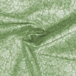 BW-Satin Druck Blumenranken, mintgrün, 2123545037, 170g/lfm