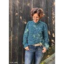Emily, Jacquard-Jersey, Leo, petrol, 200750, 220g/m²