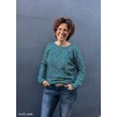 Emily, Jacquard-Jersey, Tiger  petrol, 300750, 220g/m²