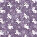 Unicorn Power, lila, leicht gerauhter Sweat, Hilco,...