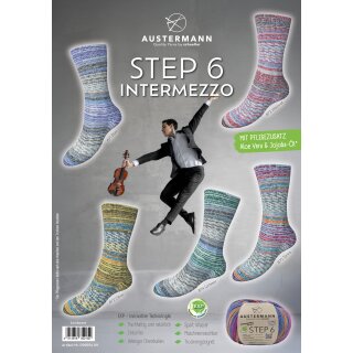 Austermann, Step 6, Sockenwolle, Intermezzo, 150g, 410m Lauflänge